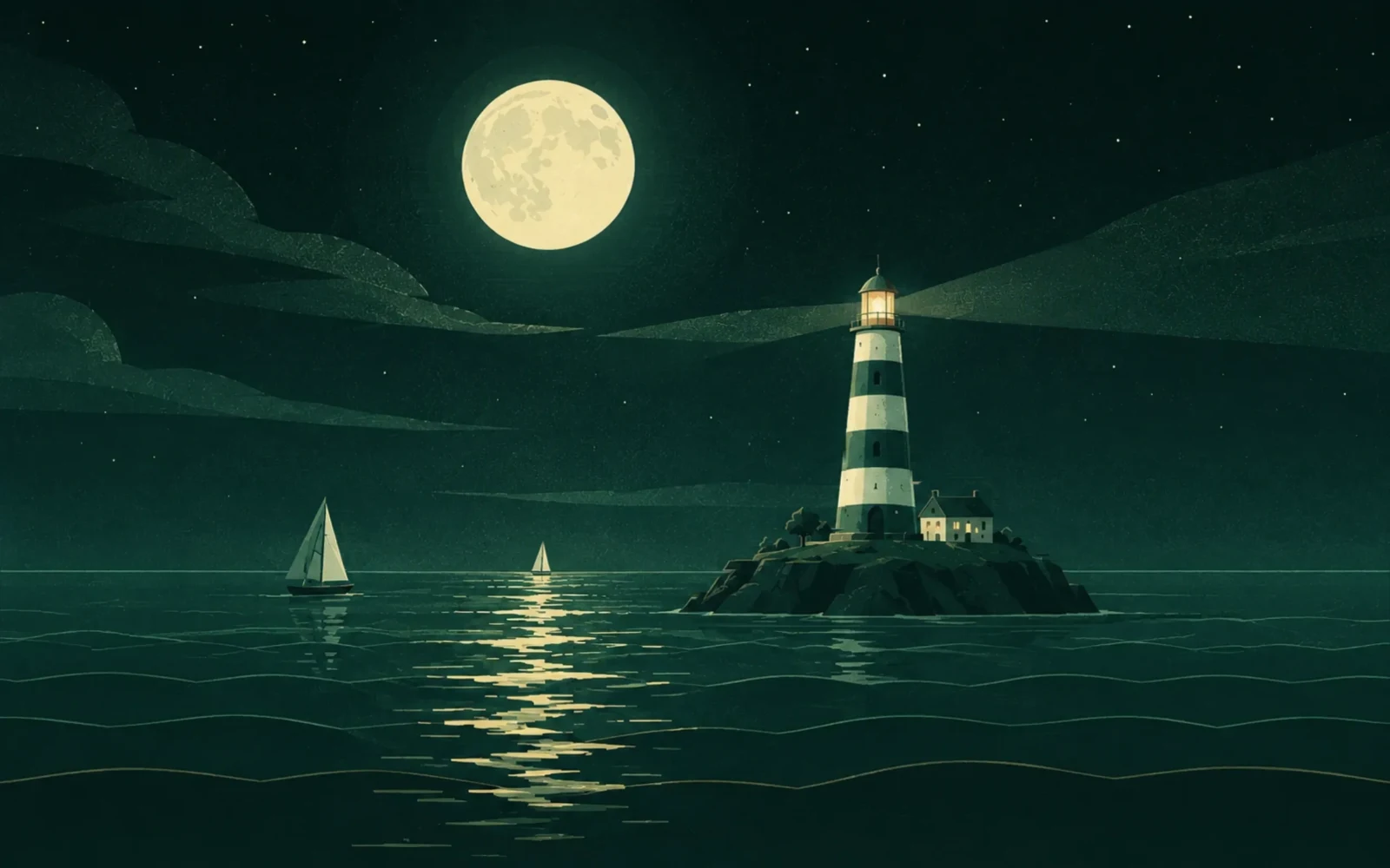Research: the lighthouse at night