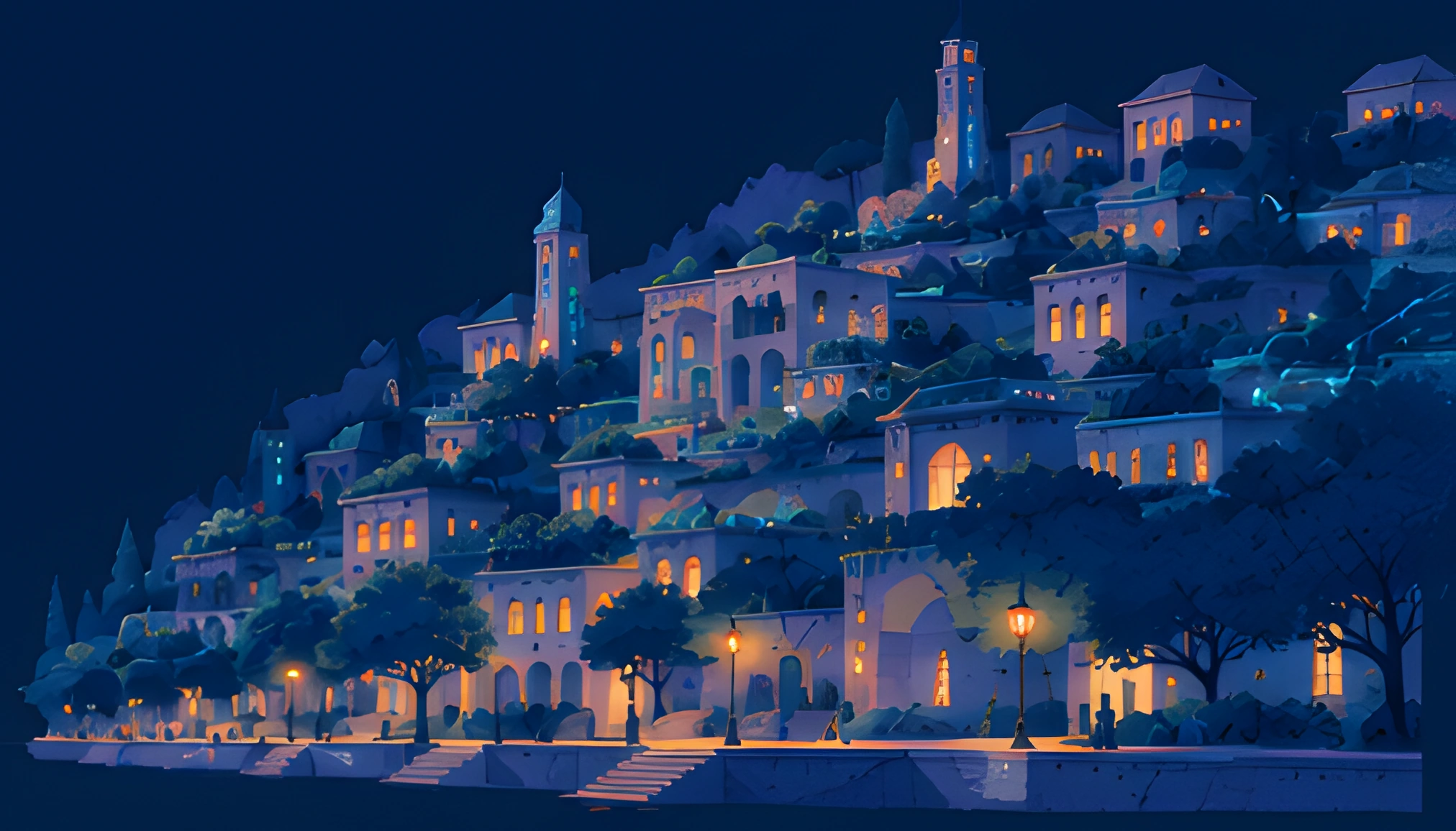 The terraced city