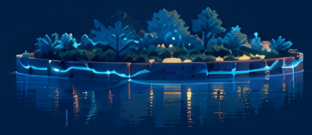 The floating garden